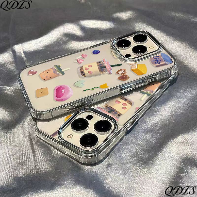 ✅Ốp Điện Thoại Mềm Chống Sốc Hình Bánh Trà Sữa Cho iPhone 7Plus 12118 14pro13max TTFN