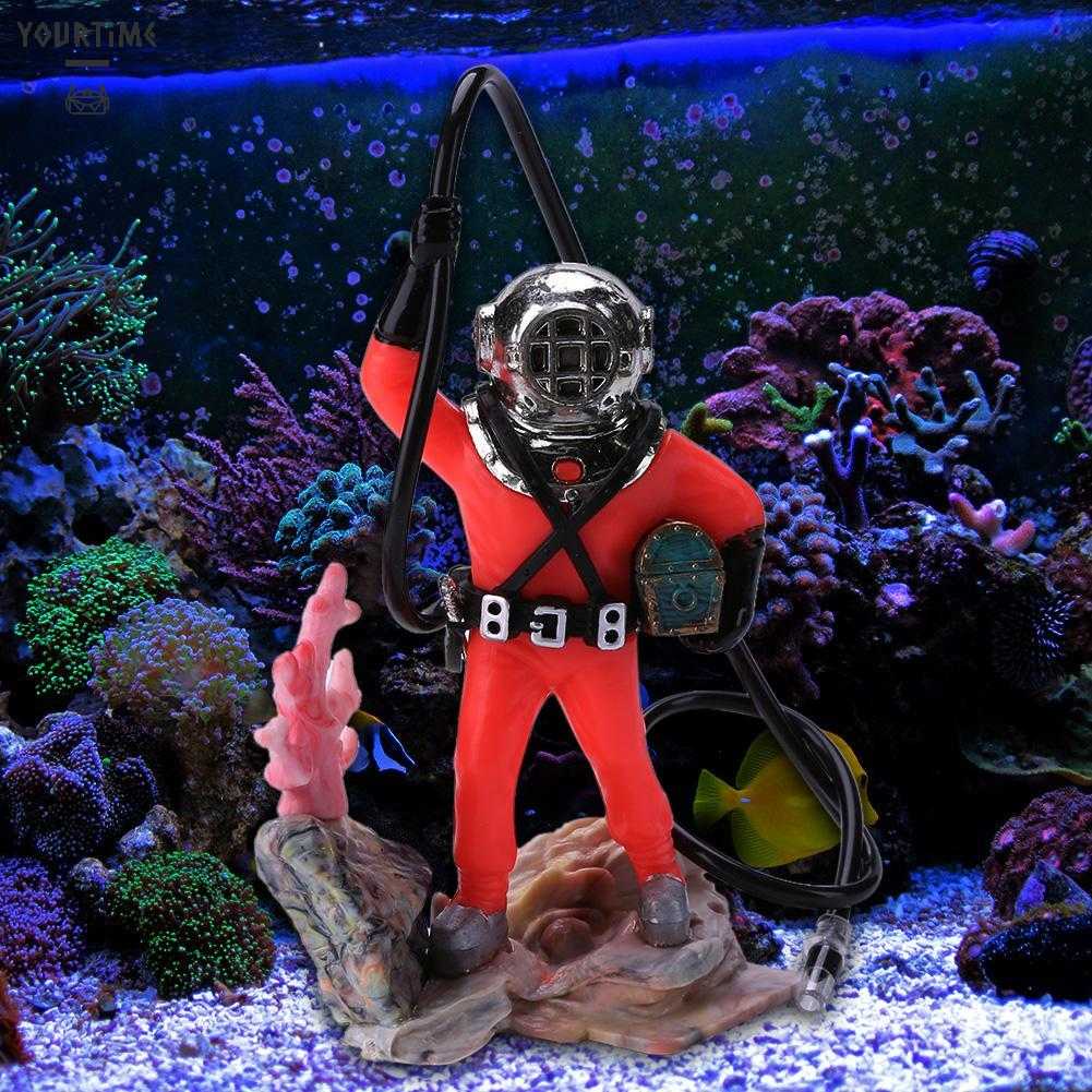 Đồ Trang Trí Bể Cá Hình Thợ Săn Kho Báu