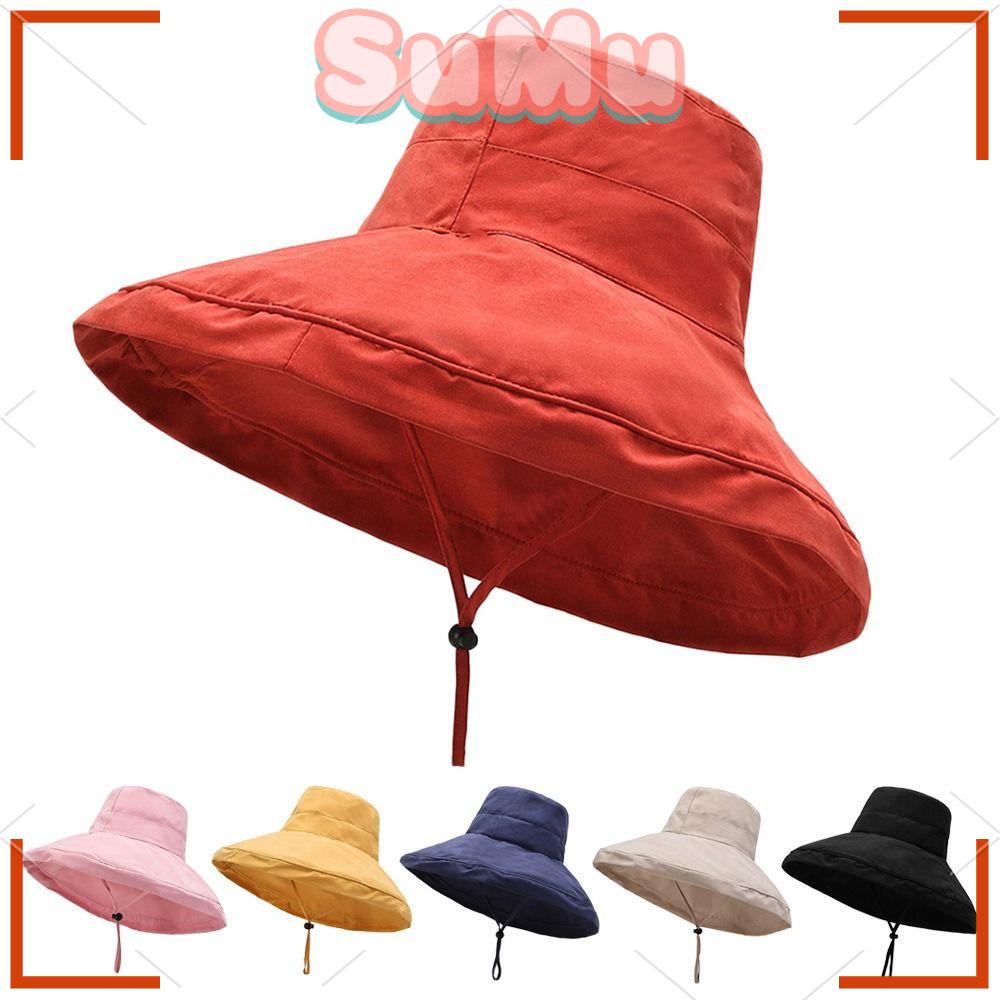 Mũ Bucket Panama Vành Rộng Thoáng Khí Thời Trang Mùa Hè