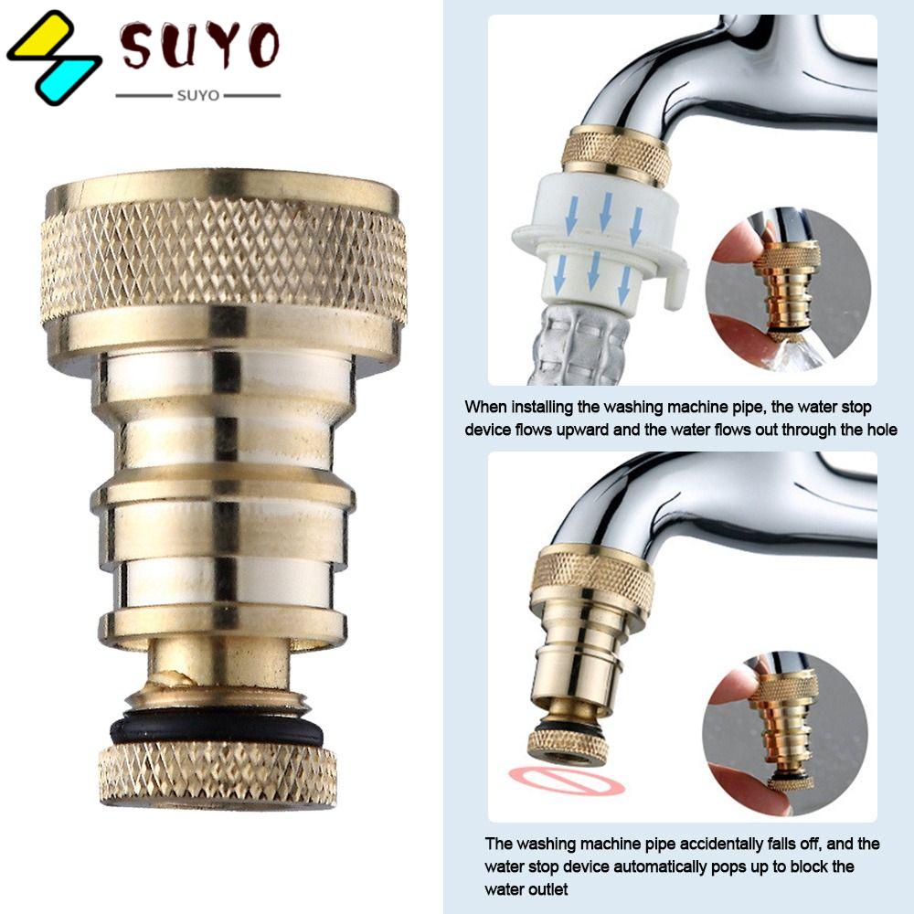 Bộ 2 Van Chặn Nước Tự Động Linh Hoạt|Đầu Chuyển Đổi Chống Rơi Chuyên Dụng Chất Lượng Cao