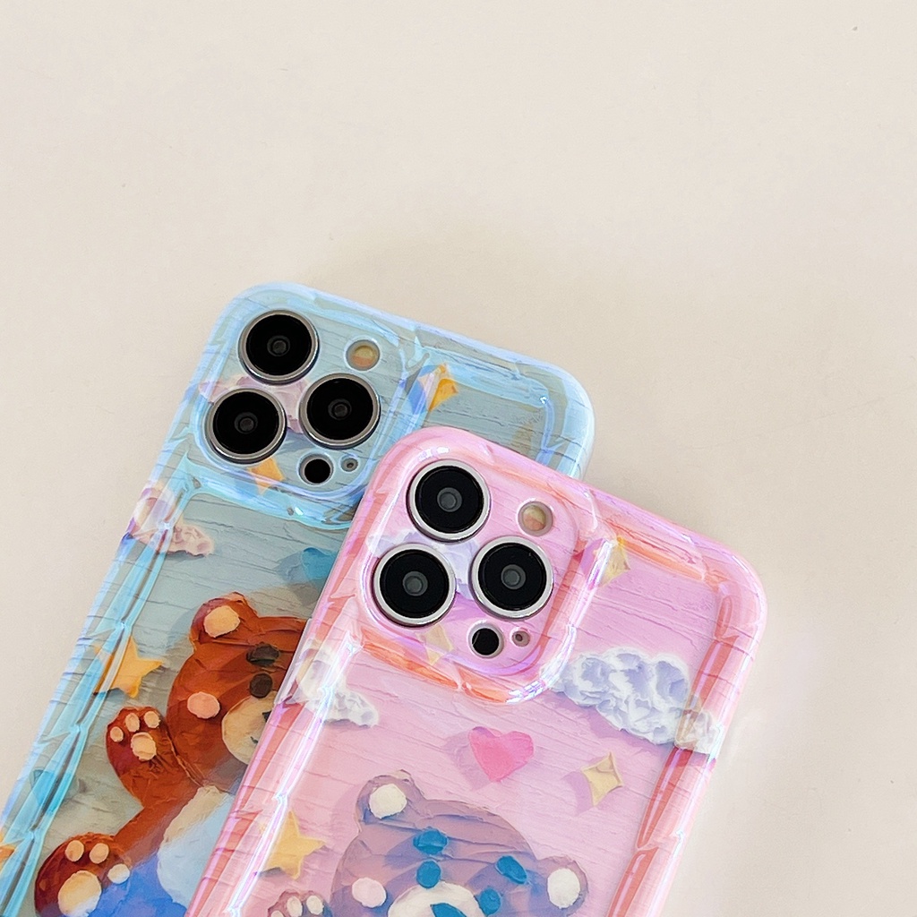 Ốp Điện Thoại TPU Chống Sốc Họa Tiết Tranh Sơn Dầu Cho IPhone 14 13 12 11 Pro Max