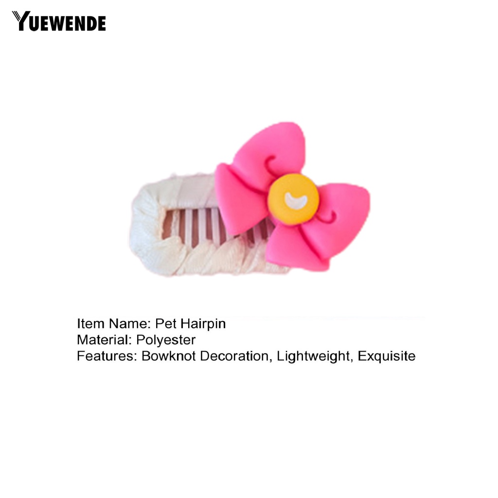 Kẹp Nơ Trang Trí Trọng Lượng Nhẹ Bắt Mắt Cho Thú Cưng