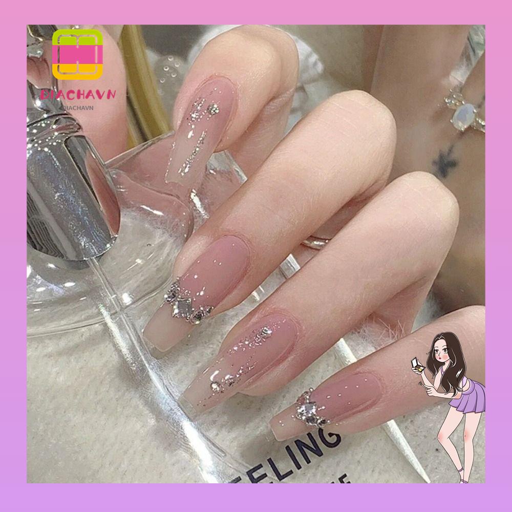 Set 24 Móng Tay Giả Hình Bướm DIY|Phụ Kiện Múa Ba Lê Chuyên Dụng Chất Lượng