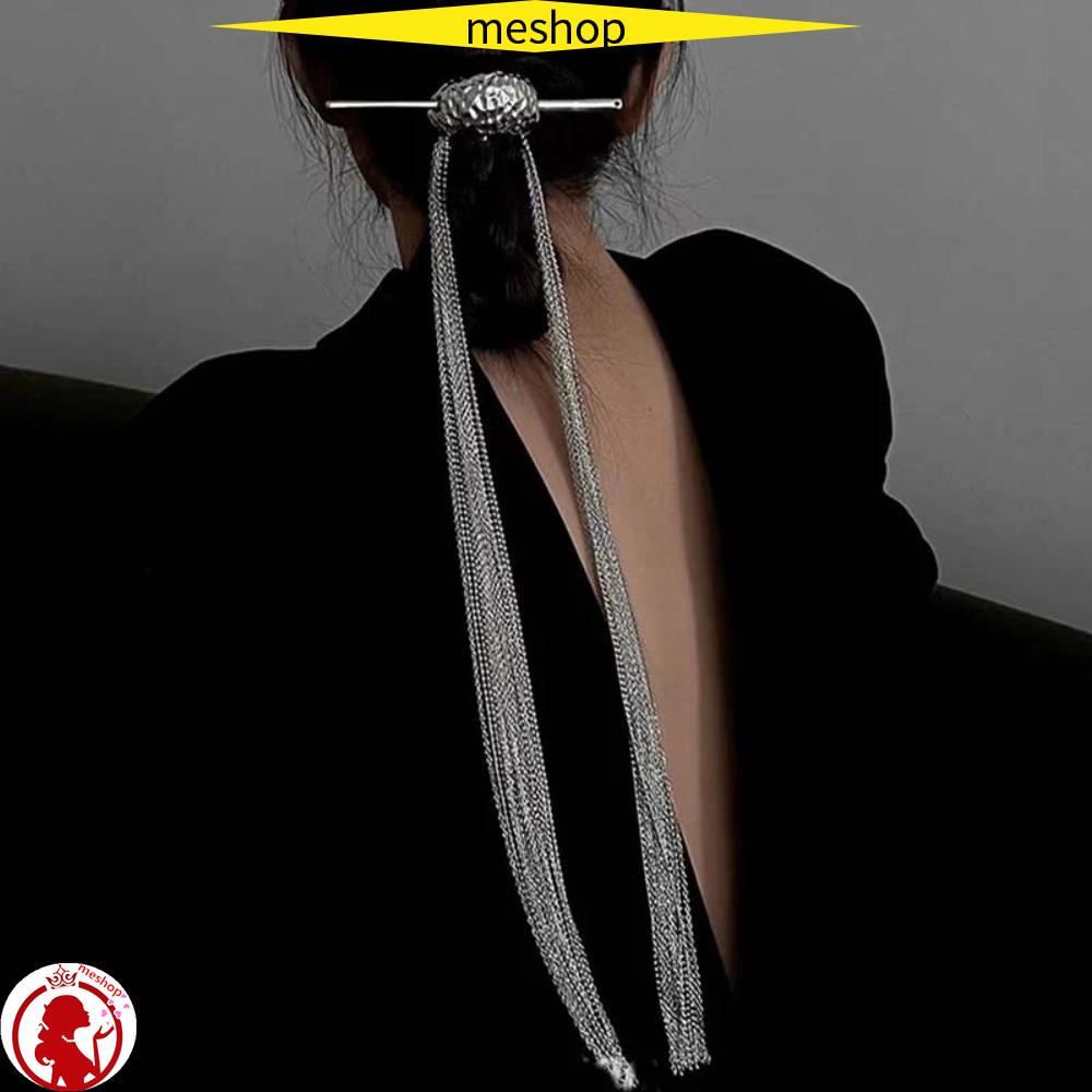 Kẹp Tóc Dạng Chuỗi Dài Phối Tua Rua Xinh Xắn Cho Nữ