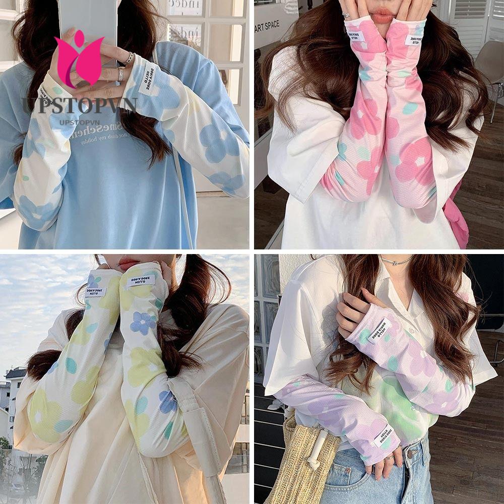 Vỏ Bọc Khuỷu Tay Bằng Lụa Lạnh Chống Tia UV Khi Lái Xe