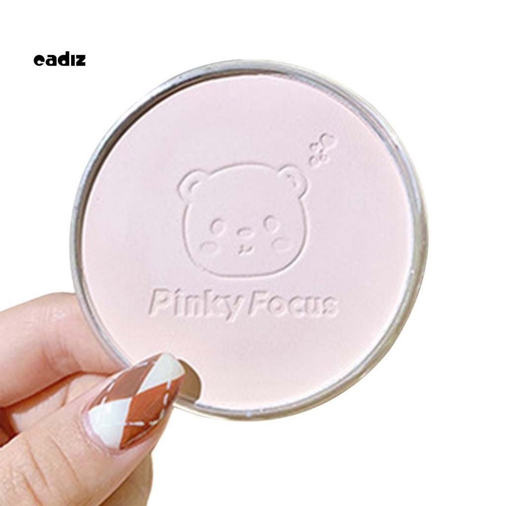 Phấn Nén Trang Điểm Bằng Nhựa Không Dính In Hình Gấu Cười Tươi Tắn Nhẹ Nhàng Lâu Trôi