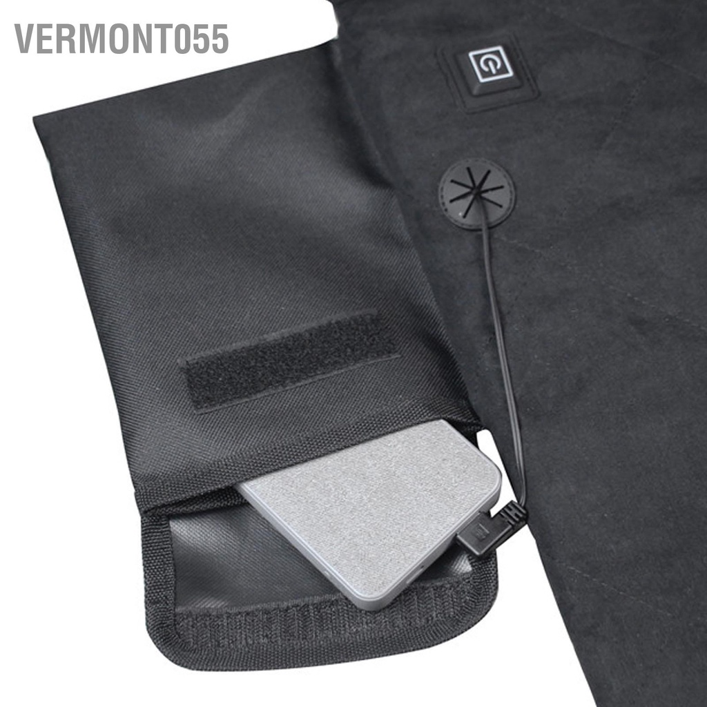Vermont055 Đệm Ghế Làm Nóng 3 Cấp Độ Sưởi Ấm Có Thể Gập Lại Thoải Mái Cho Câu Cá Ngoài Trời