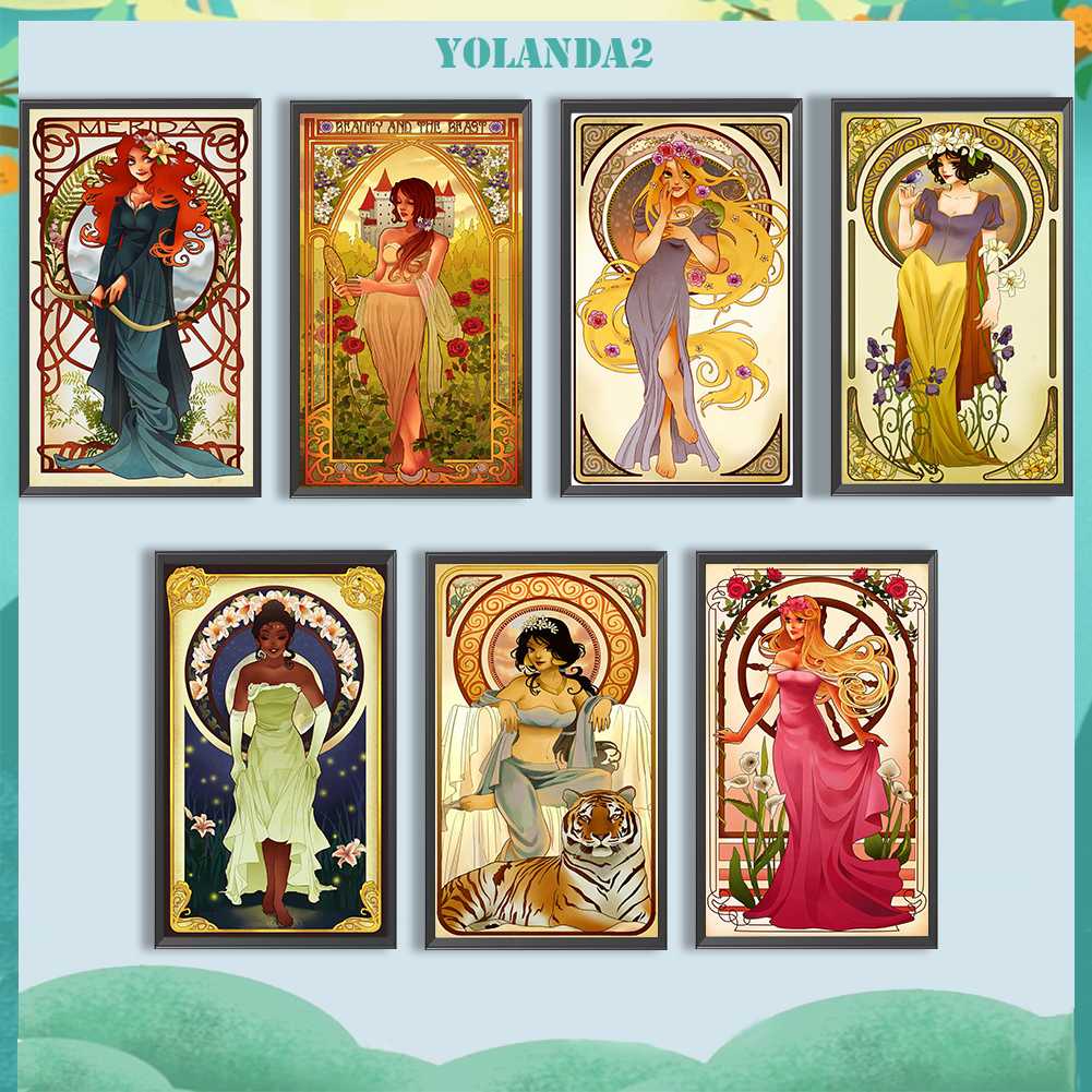 Tranh Đính Đá Kim Cương Toàn Bộ 5D DIY Hình Vẽ Công Chúa