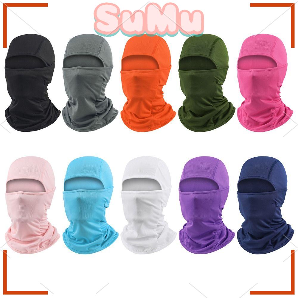 Mũ Trùm Đầu Kiêm Khăn Che Mặt Chống Tia UV Bảo Vệ Toàn Diện Dành Cho Đi Xe Đạp Leo Núi Mùa Hè