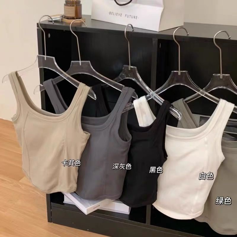 Áo Tank Top Màu Trơn Dáng Ôm Thời Trang Cá Tính Cho Nữ