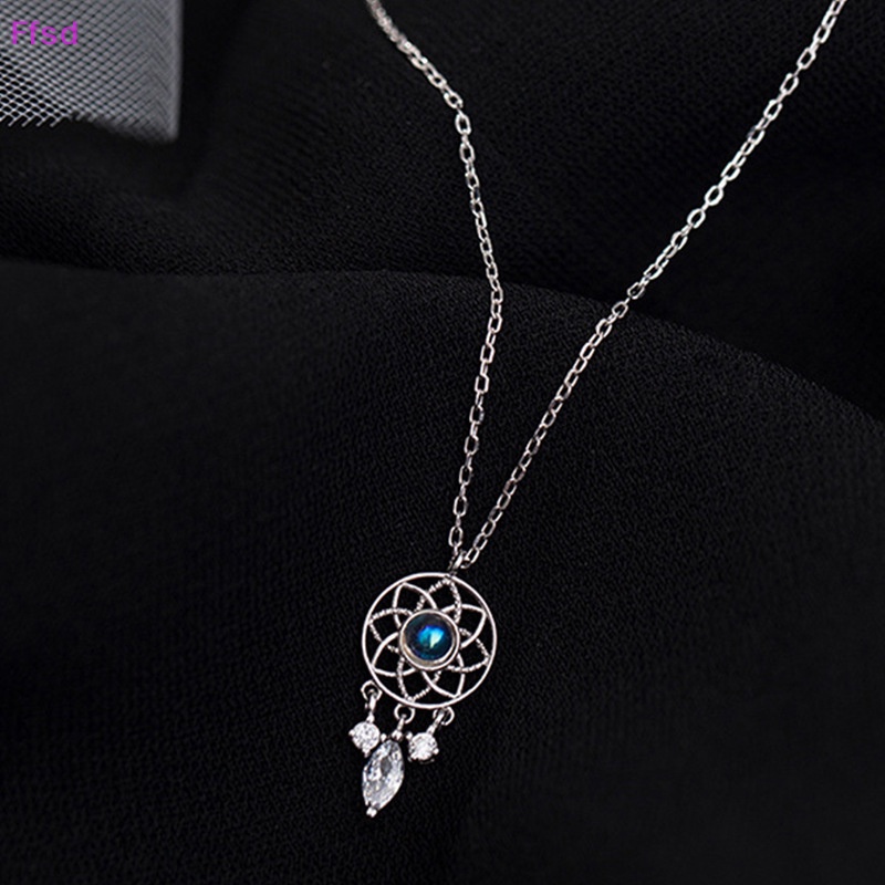 {Ffsd} Vòng cổ Mặt Dreamcatcher Đính Đá Mặt Trăng Tua Rua Thanh Lịch Sáng Tạo Làm Quà Tặng Cho Nữ