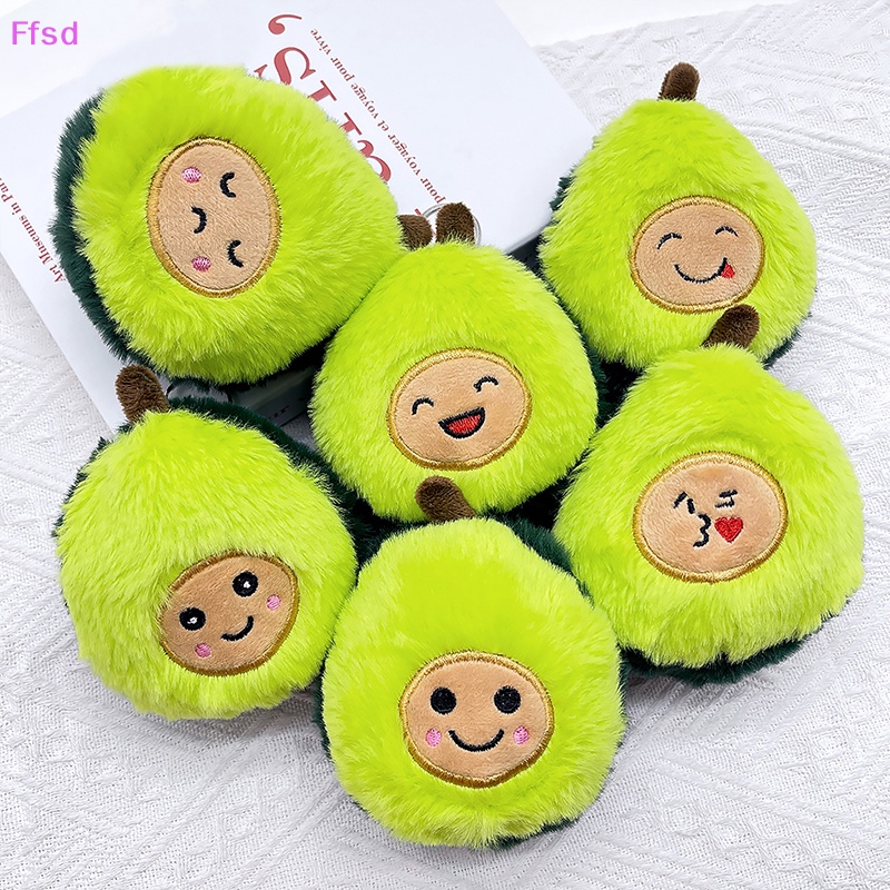 {Ffsd} 2023 Mới Móc Chìa Khóa Xe Hơi / Ba Lô / Túi Xách Hình Quả Bơ Nhồi Bông Dễ Thương Dành