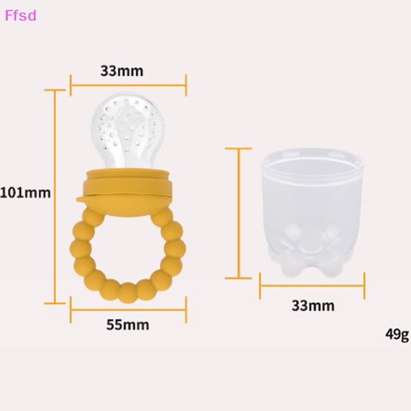 {Ffsd} Túi Nhai Ăn Dặm Trái Cây Bằng Silicon Cấp Thực Phẩm An Toàn Cho Bé * Bán Chạy