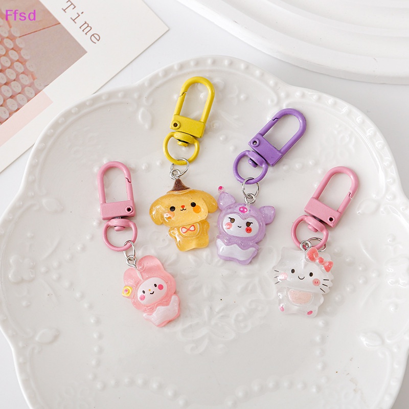 Luimo sanrio Móc Chìa Khóa / Túi Xách / Điện Thoại / Hộp Đựng Tai Nghe airpods Hình Mèo kitty Dễ Thương