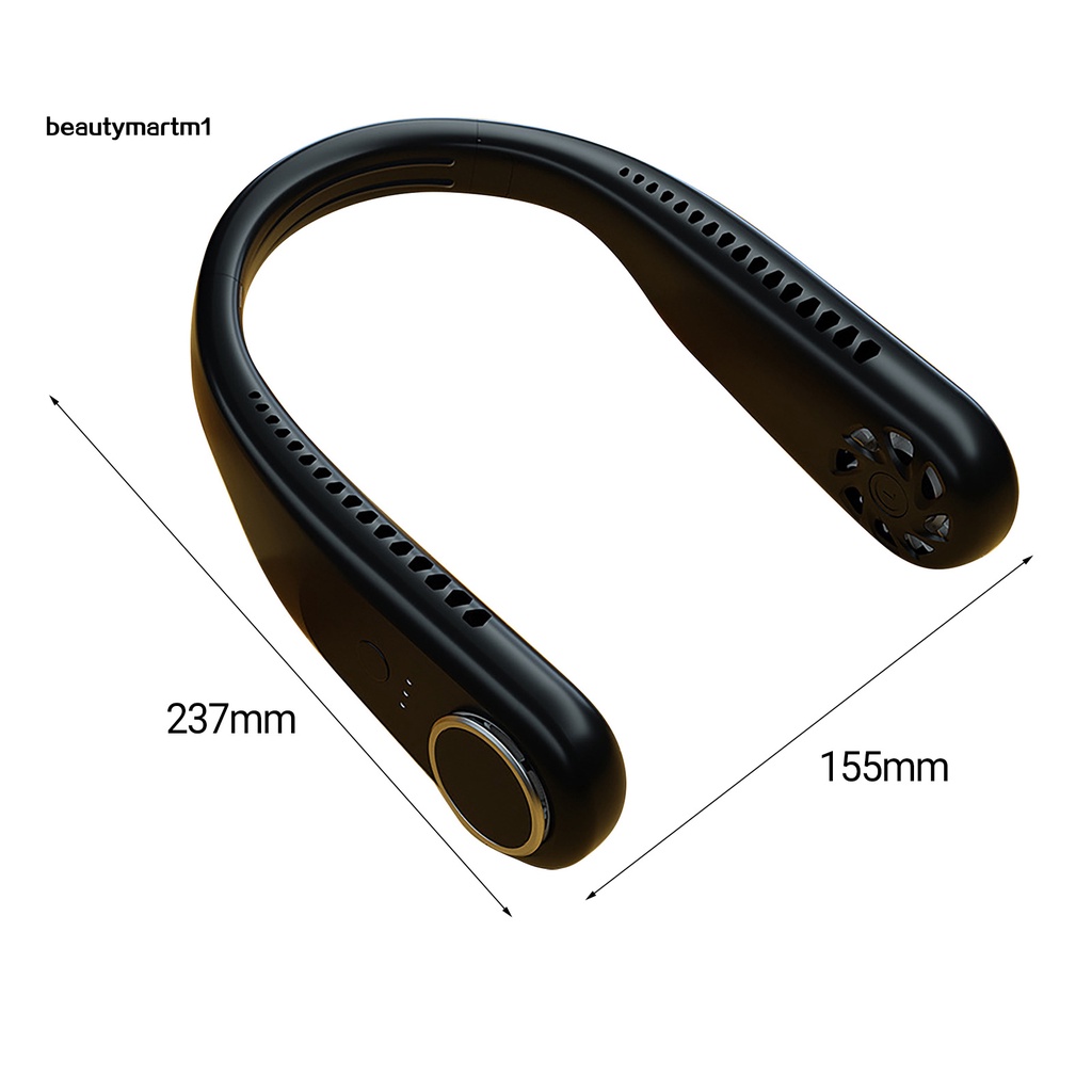 Quạt Đeo Cổ Rảnh Tay 3600mAh ABS 3 Tốc Độ Có Thể Điều Chỉnh Và Sạc USB