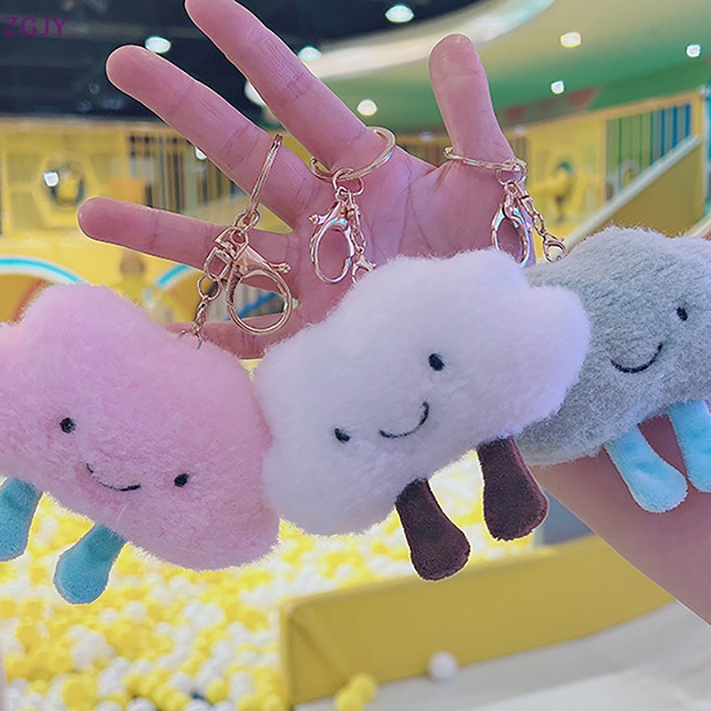 Móc Khóa Hình Đám Mây Nhồi Bông Handmade Dễ Thương Mới