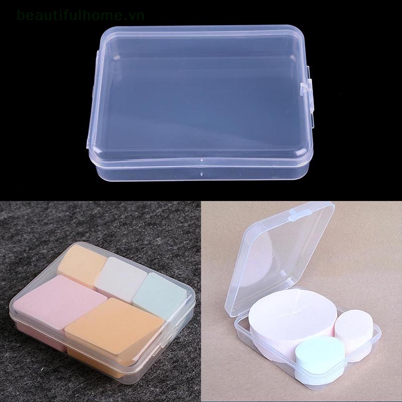 1 Hộp Rỗng Bằng Silicone Đựng Mút Tán Kem Nền Chống Nấm Mốc