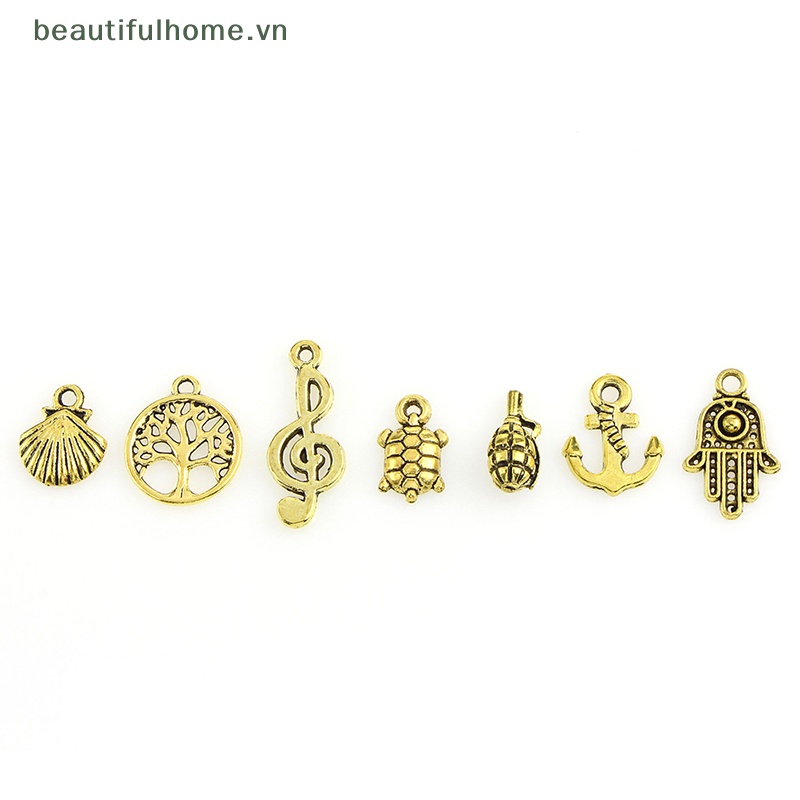 Bộ 50 Mặt Vòng cổ / Vòng Tay / Trang Sức Bằng Kim Loại Hỗn Hợp DIY