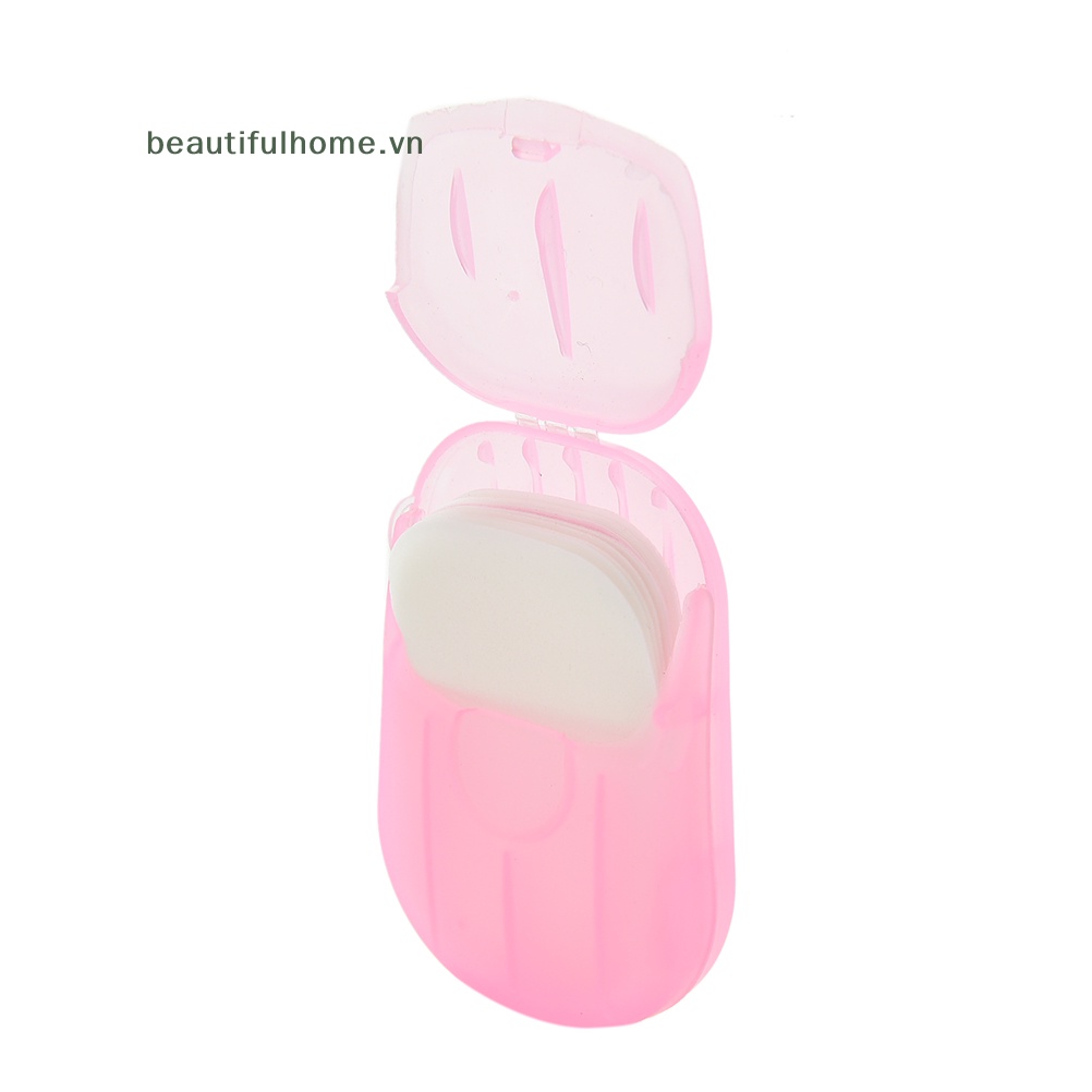 1 Hộp Giấy Xà Phòng Rửa Tay Tạo Bọt Có Mùi Thơm Tiện Lợi Du Lịch