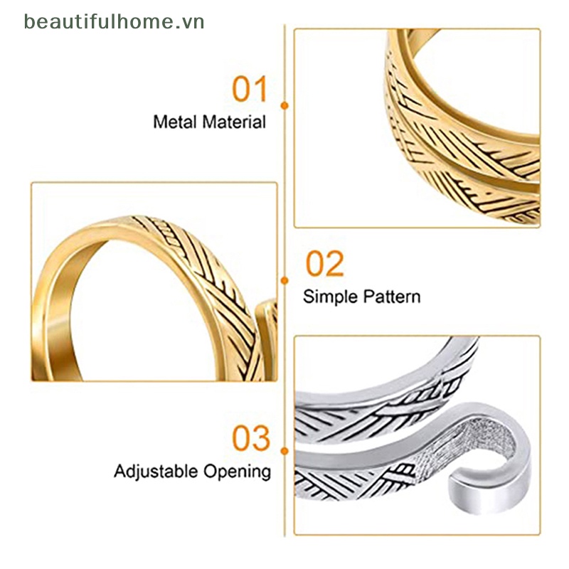 [beautifulhome] Vòng Nhẫn Đan Len Có Thể Điều Chỉnh Dùng Làm Trang Sức / Làm Đẹp [beauty]