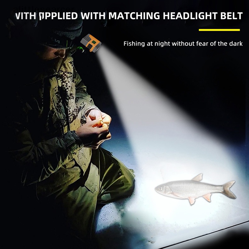 Đèn Led COB Cảm Ứng Ánh Sáng Ban Đêm Gắn Mũ Lưỡi Trai Cho Hoạt Động Câu Cá