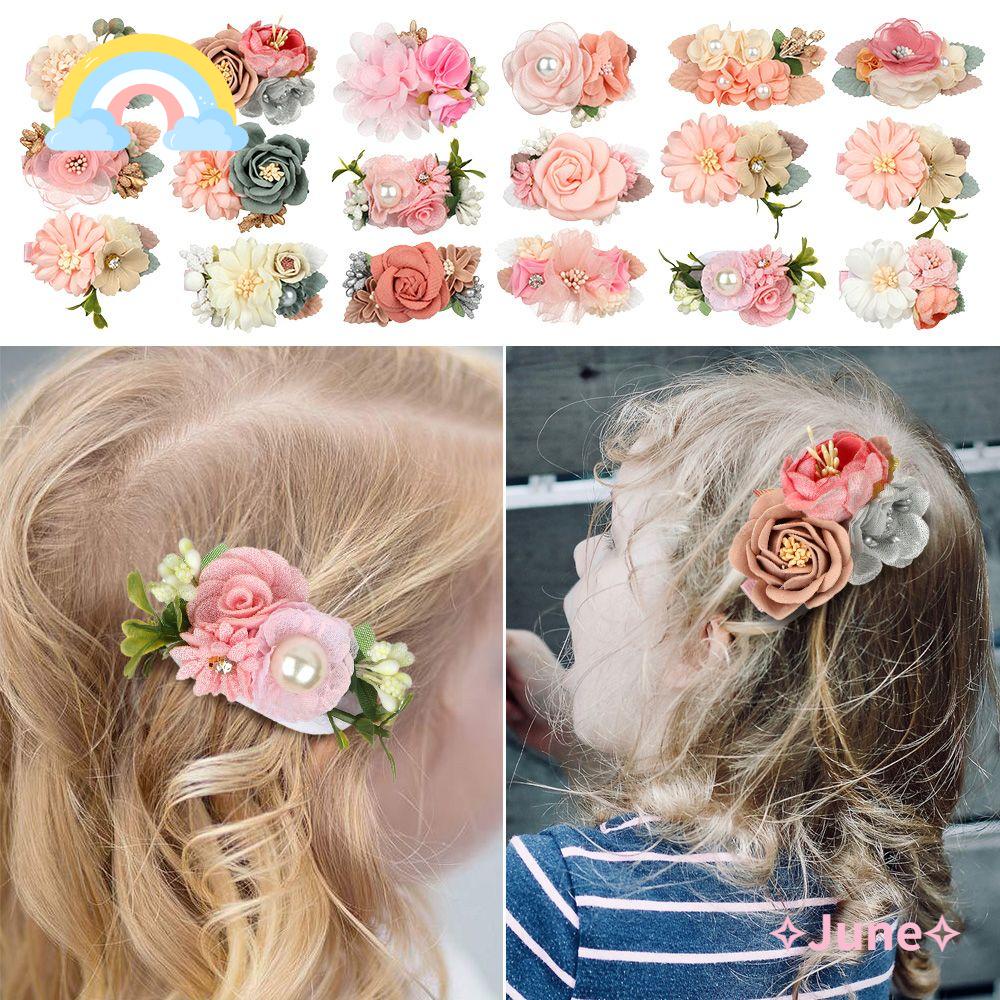 Bộ 3 Kẹp Tóc Họa Tiết Hoa Xinh Xắn Hợp Thời Trang