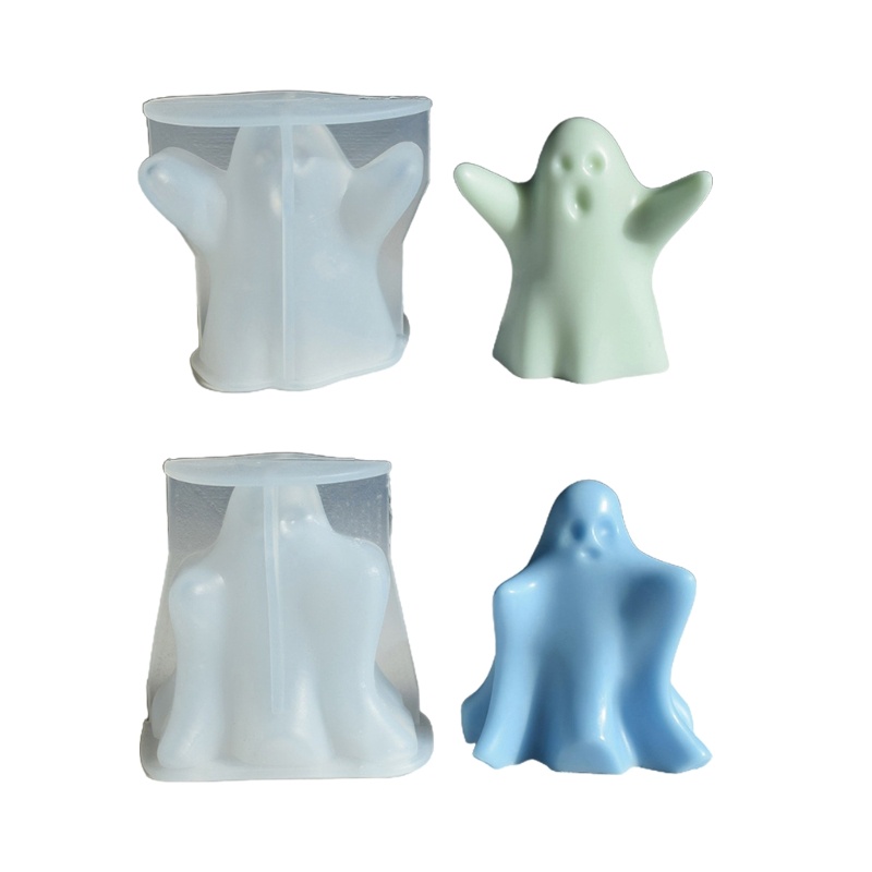 Khuôn Làm Nến Xà Phòng Bằng Silicone Hình Halloween 3D DIY