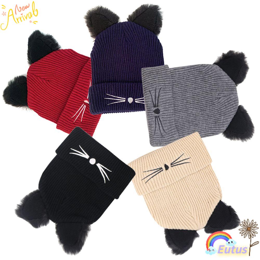 Mũ Len Đan Móc Acrylic Giữ Ấm Thời Trang Cho Nữ