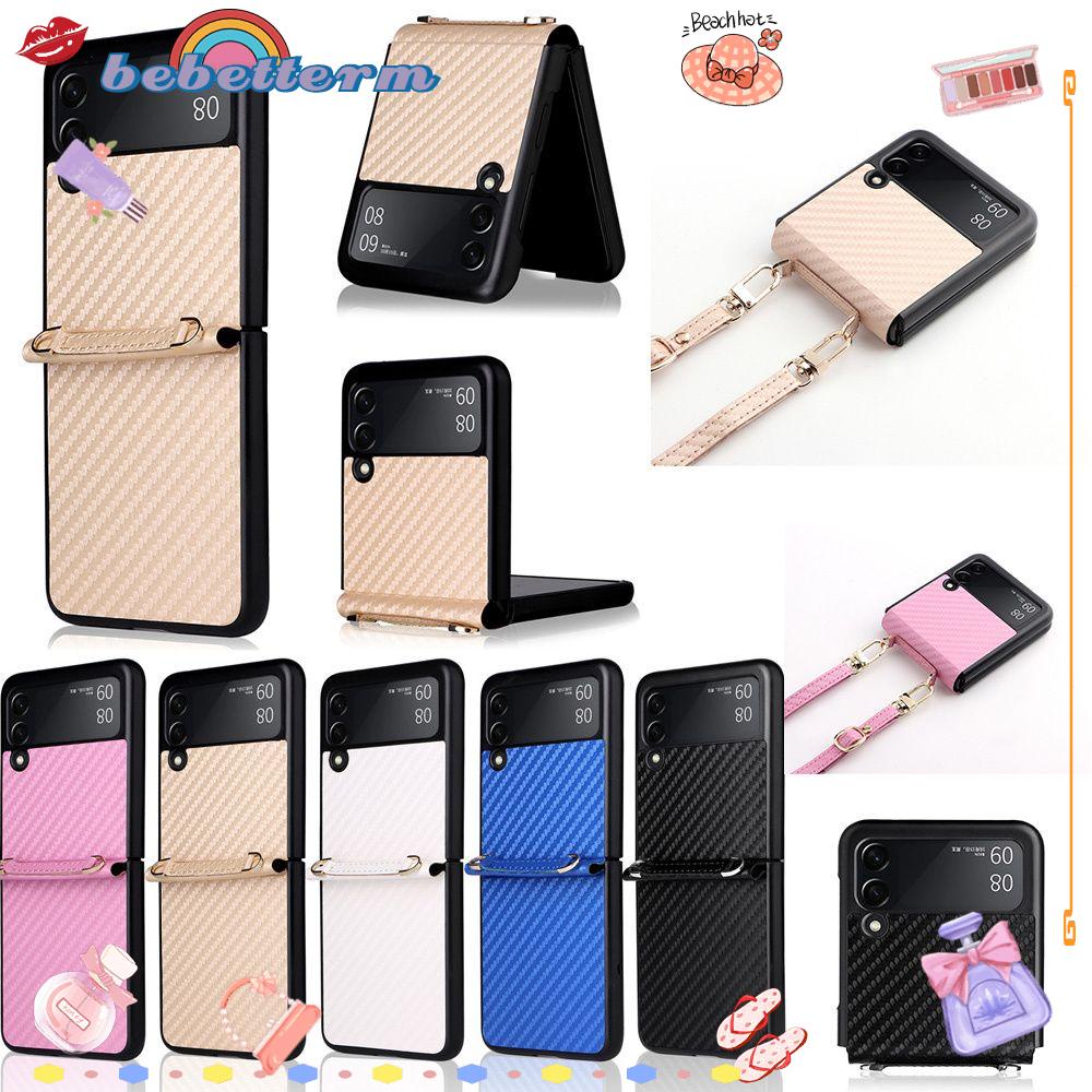 Ốp Điện Thoại Bằng Sợi Carbon Chống Sốc Kèm Ngăn Đựng Thẻ Và Dây Đeo Tiện Dụng