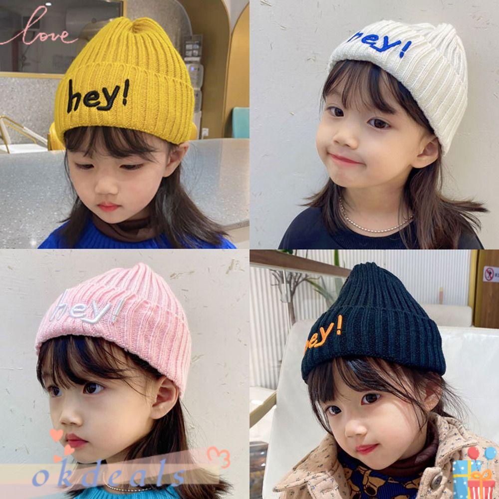 OKDEALS Mũ Len Beanie Thời Trang Thu Đông Dễ Thương