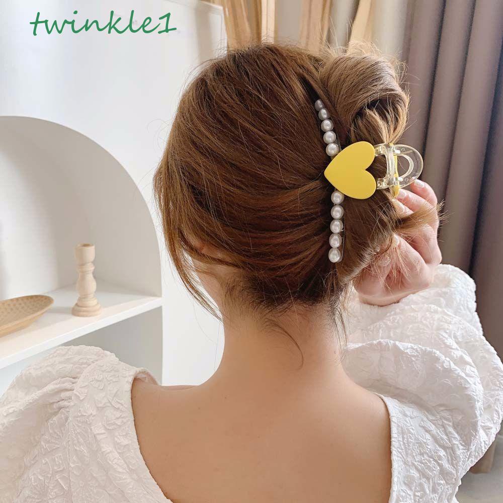 Kẹp Tóc Hình Trái Tim Màu Sắc Ngọt Ngào Phong Cách Vintage Cho Nữ