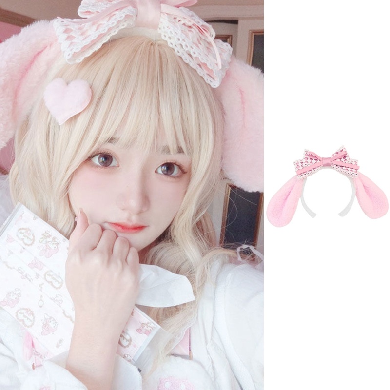 Băng Đô Cài Tóc Hình Tai Thỏ Melody Dễ Thương
