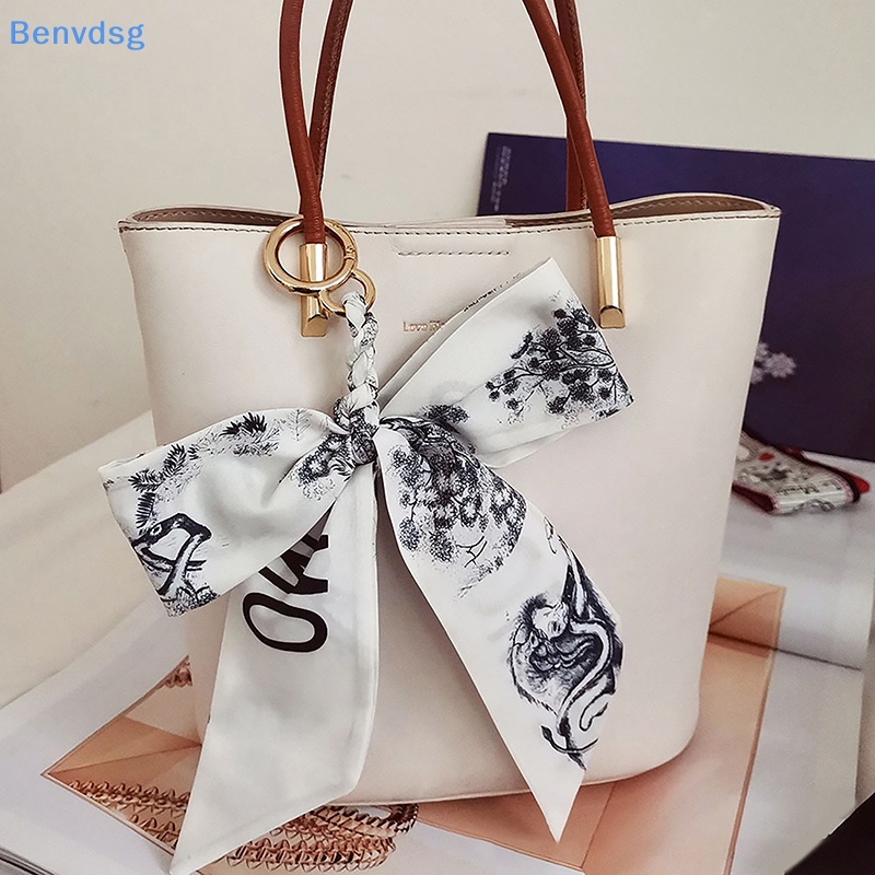 Benvdsg &gt; Móc Khóa Khăn Quàng Cổ Lụa Mềm Thắt Nơ Phụ Kiện Quyến Rũ