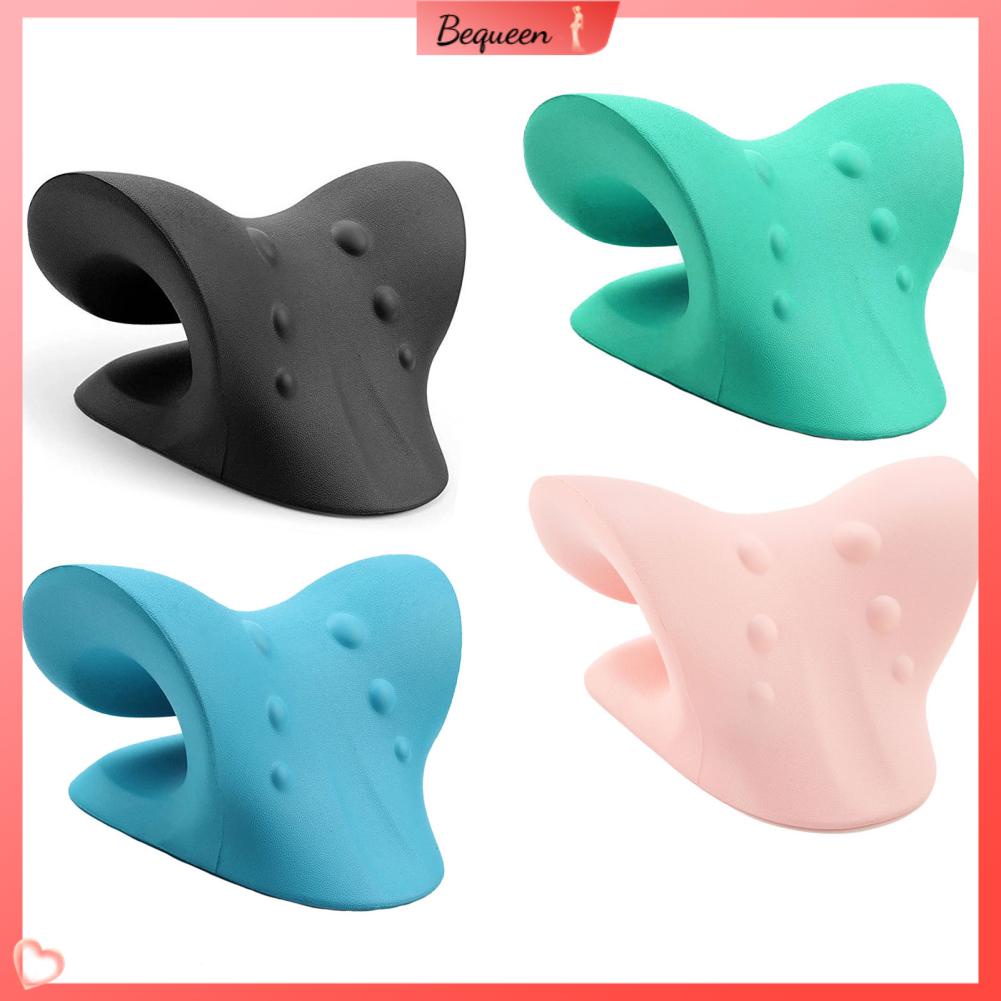 Bequeen Có hàng sẵn Cổ Tử Cung Kéo Gối Vai Thư Giãn Giảm Đau Silicone Acupoint Massage Di Động Cáng