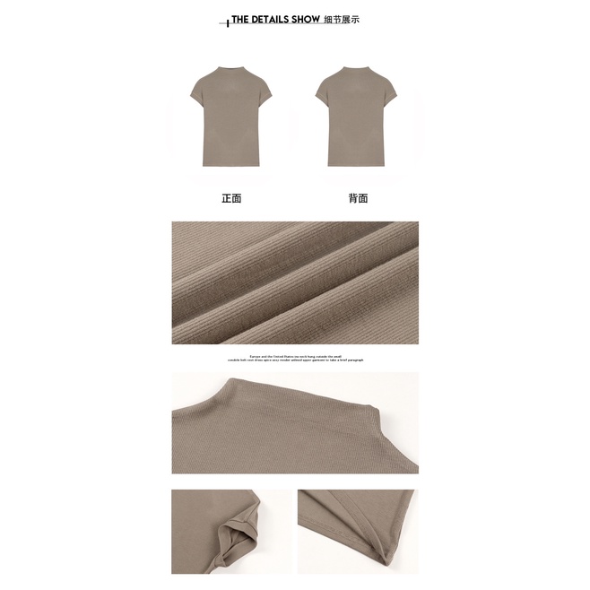 Áo Thun Ngắn Tay Ôm Dáng Thời Trang Mùa Hè Dễ Phối Đồ Cho Nữ