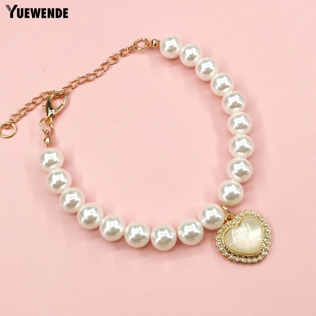 Vòng Cổ YQ.E Bề Mặt Mịn Màng Chống Phai Màu Có Thể Điều Chỉnh Trang Trí Cho Thú Cưng