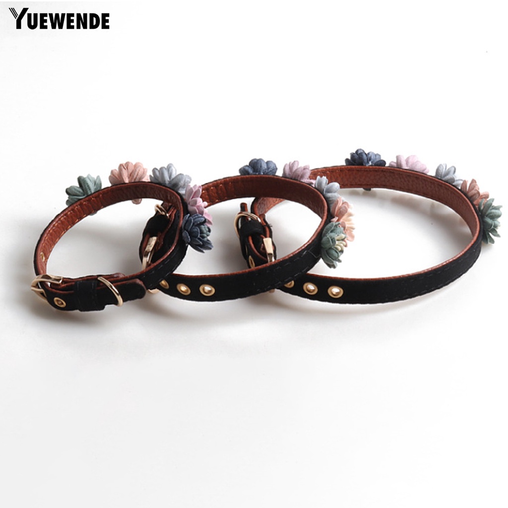 Vòng Cổ Họa Tiết Hoa Có Thể Điều Chỉnh Cho Thú Cưng