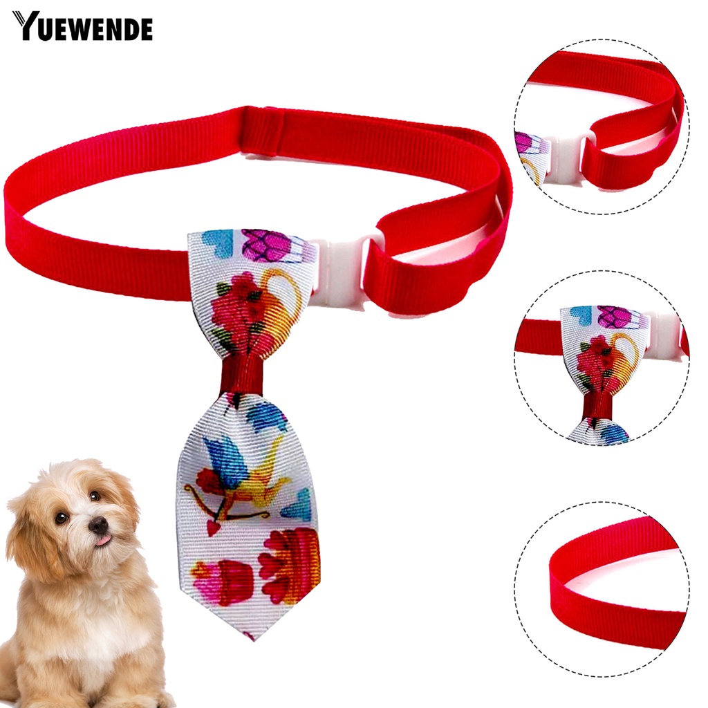 Nơ Đeo Cổ Họa Tiết Trái Tim Có Thể Điều Chỉnh Cho Thú Cưng