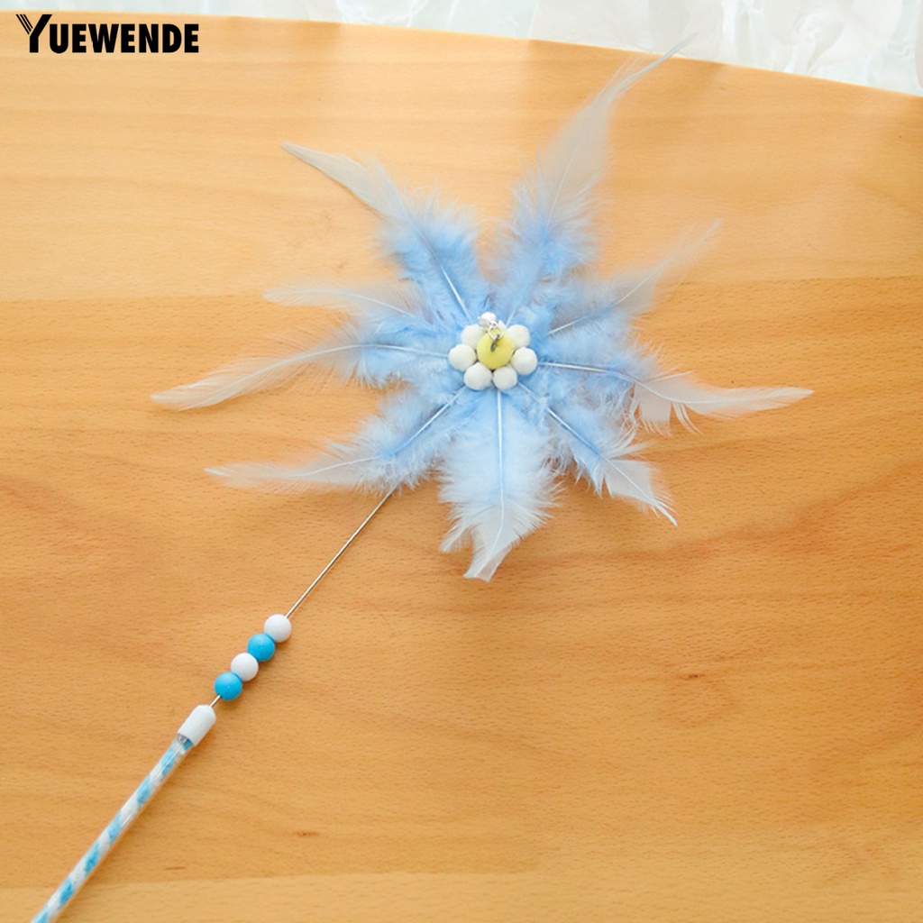 Yq.e Đồ Chơi Dây Thép Thể Thao Hình Bông Tuyết / Cối Xay Gió Lông Vũ Thanh Lịch Vui Nhộn Cho Mèo Cưng