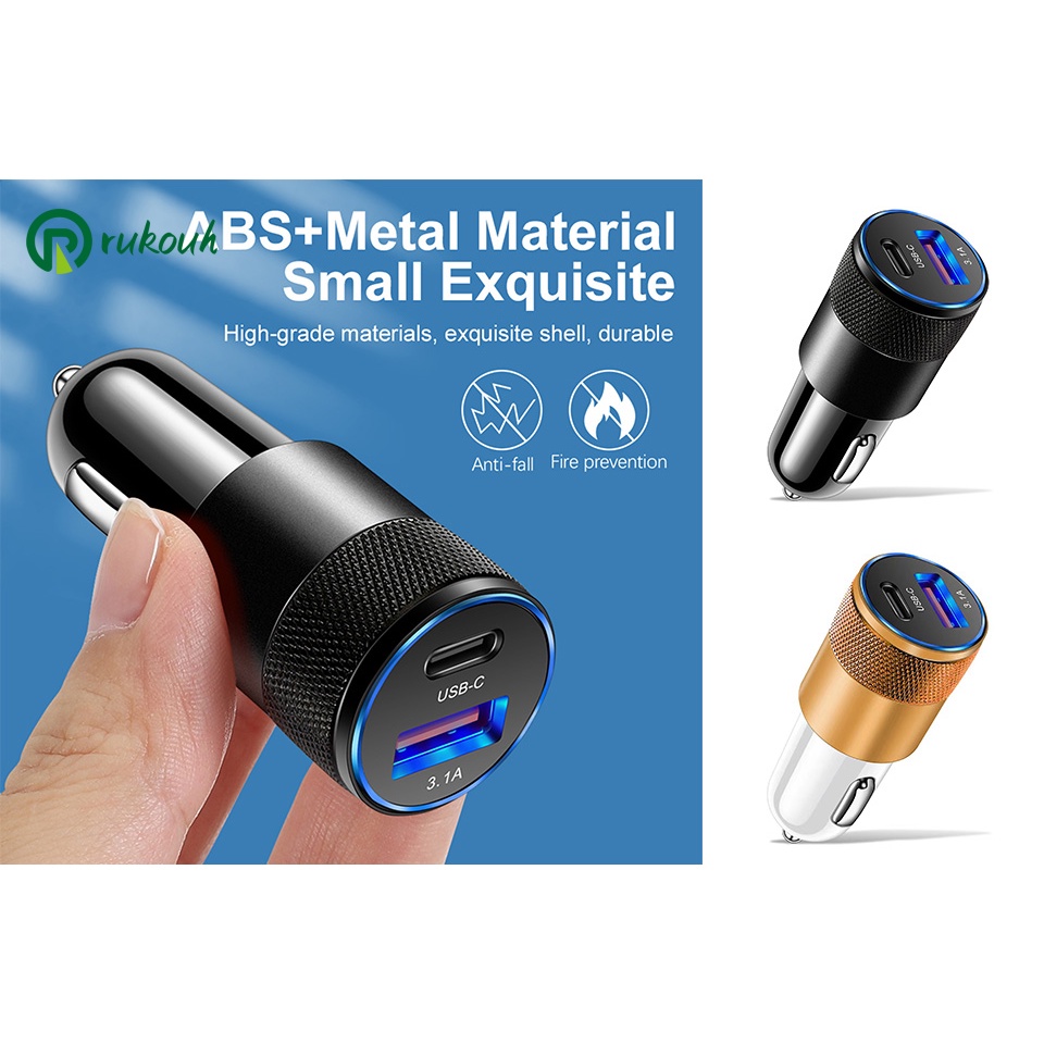 Bộ Sạc Nhanh USB + PD Sạc Nhanh Cho Xe Hơi Sturdy