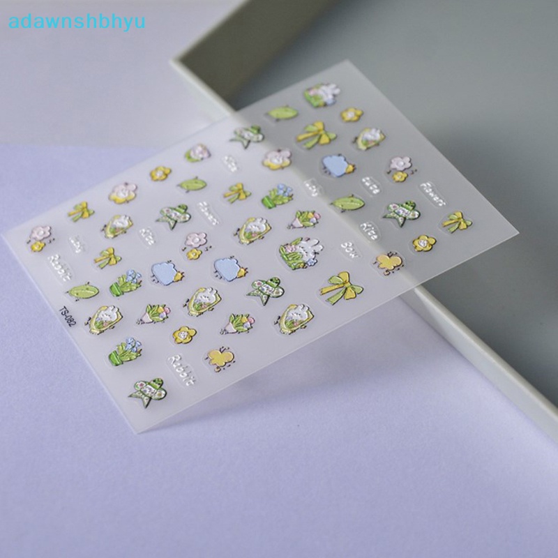 1 Tờ Miếng Dán Trang Trí Móng Tay Họa Tiết Hoa Phong Cách Bohemia