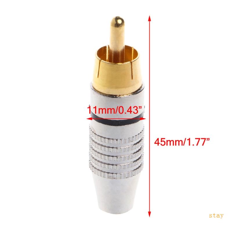 Đầu Nối RCA Mạ Vàng Dùng Cho Hệ Thống Video