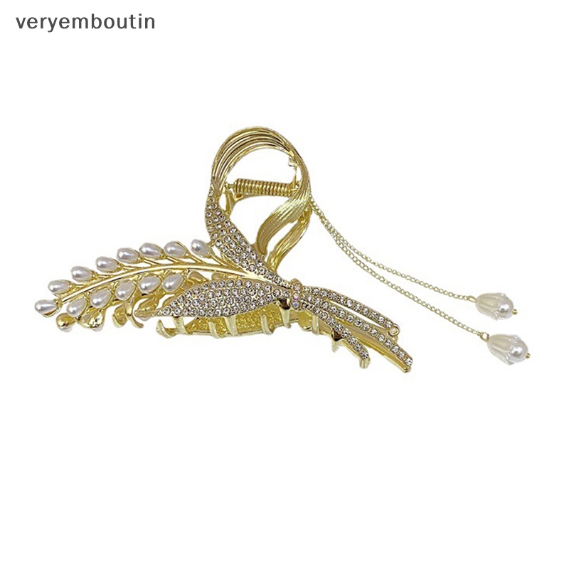 Kẹp Tóc Tua Rua Hình Hoa Đính Ngọc Trai Thời Trang Cho Nữ