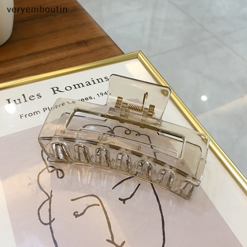 Kẹp Tóc Càng Cua Lớn Bằng Nhựa Nhiều Màu Thời Trang Cho Nữ