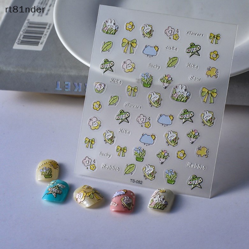 1 Tờ Nhãn Dán Trang Trí Móng Tay Họa Tiết Hoa Phong Cách Bohemia