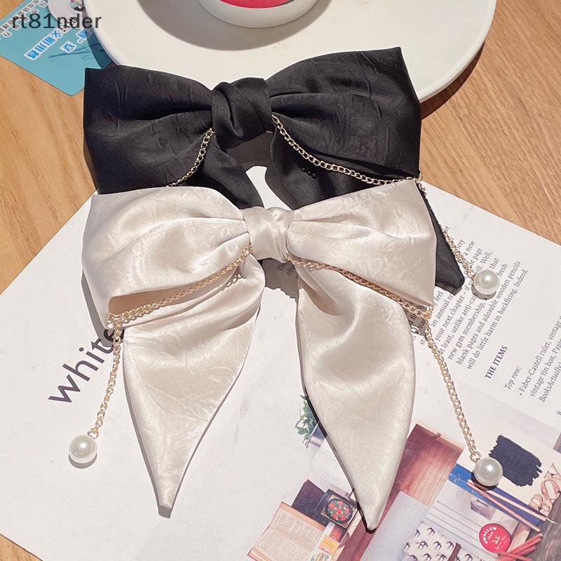 Kẹp Tóc Nơ Đính Ngọc Trai Thời Trang Cho Nữ