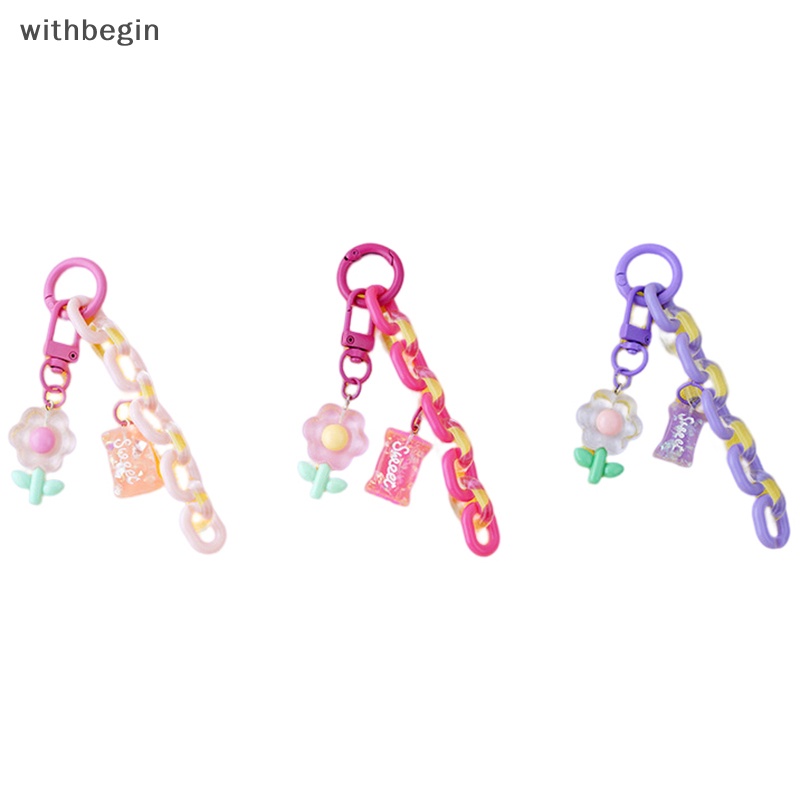 Móc Khóa Hình Hoa Tulip Nhỏ Xinh Bằng Resin Thời Trang Sáng Tạo Dành Cho Bạn Nữ n