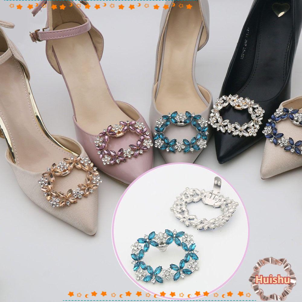 Kẹp Giày Hình Hoa Thời Trang Cho Cô Dâu