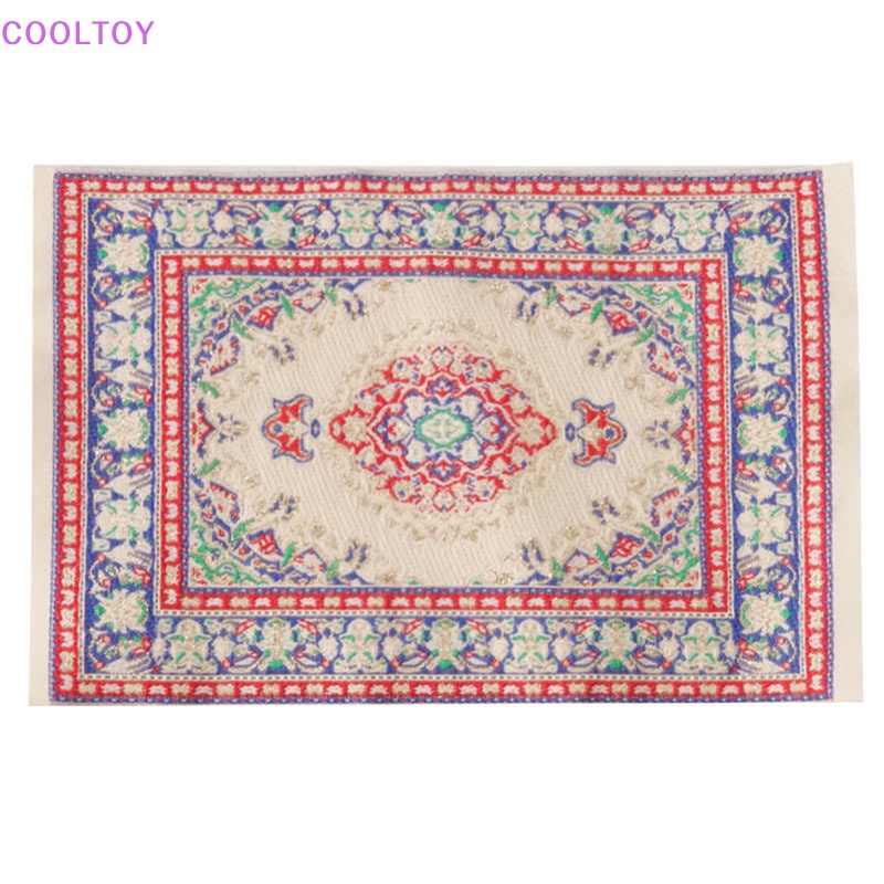 Cooltoy Thảm Lót Sàn Nhà Tắm / Phòng Khách / Phòng Ngủ Kiểu Thổ Nhĩ Kỳ Tỉ Lệ 1: 12 Trang Trí Nhà Bú