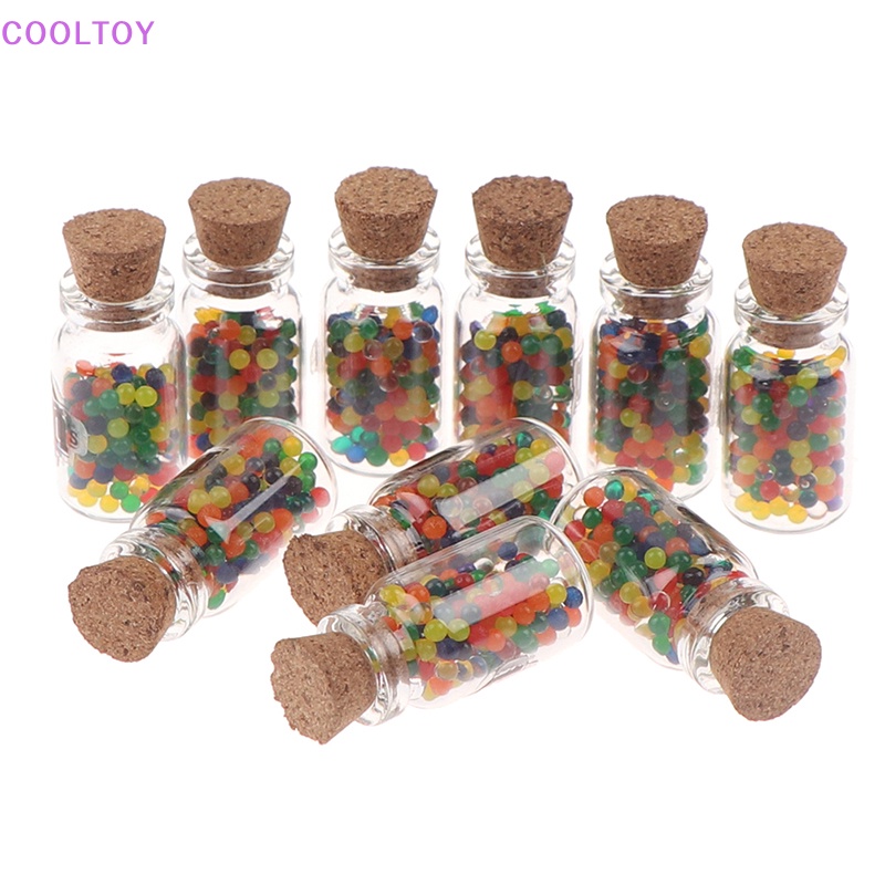 Set 10 Bình Nhựa 1 / 12 Trang Trí Nhà Búp Bê